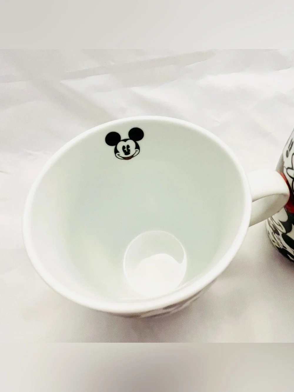 Disney Set of 2 Mickey & Minnie Mouse All Over Coffee Mugs, Vintage